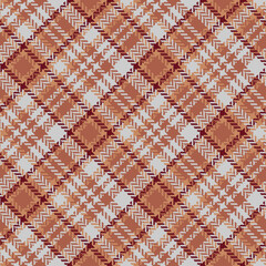 Fototapeta premium Plaid pattern vector background in brown, red, gray.