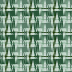 Plaid pattern vector background in green.