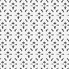 Fototapeta premium Abstract black white background with small circles.