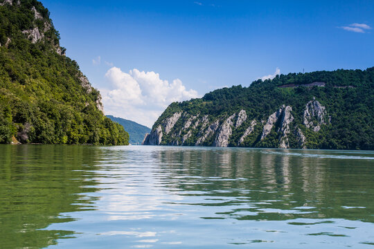 Iron gates national park, between Serbia and Romania