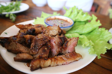 grilled beef , roasted beef or beef steak