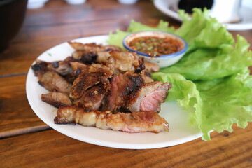 grilled beef , roasted beef or beef steak
