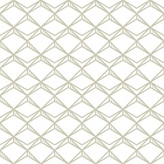 Abstract simple pattern on white. Ornamental background in neutral color. Seamless line grid, geometric texture in minimal style.