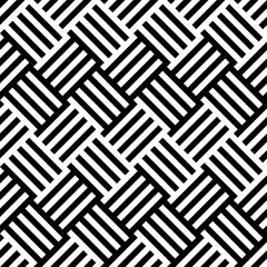 Abstract. black and white geometric line background pattern seamless design for mask face, pillow, clothing, fabric, gift wrap. Vector.