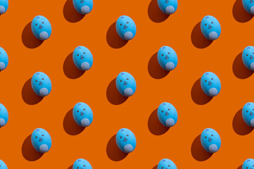 holiday food banner seamless pattern cute bunny