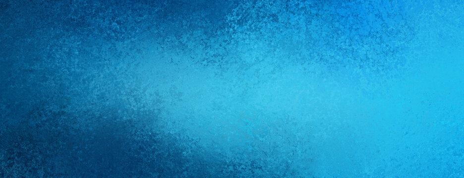 abstract blue background texture with old grunge border in dark sponged design with light center, stormy sky illustration