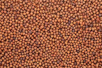 Organic carlin peas forming an abstract background. Very high in protein, low in fat, high in fibre & anthocyanins. Flat lay, top view.