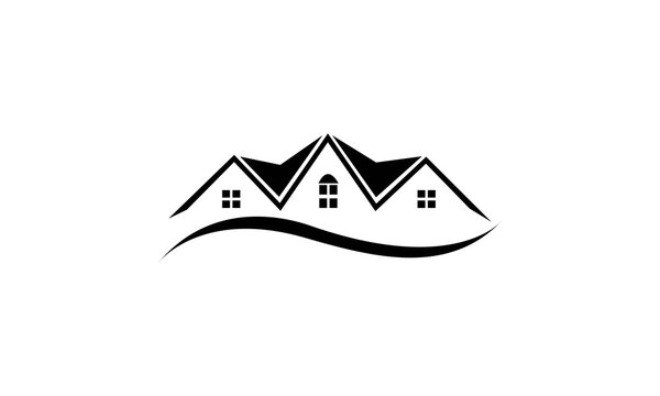 Modern real estate logo design