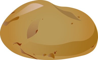 Soft Potato Vector Illustration