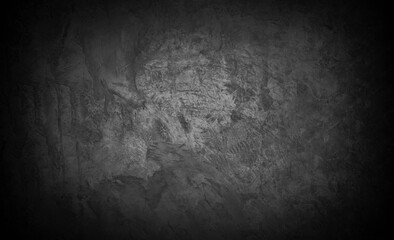 Old wall texture cement dark black gray  background abstract grey color design are light with white gradient background.