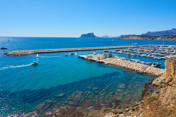 Moraira Views .El portet and Moraira harbour 