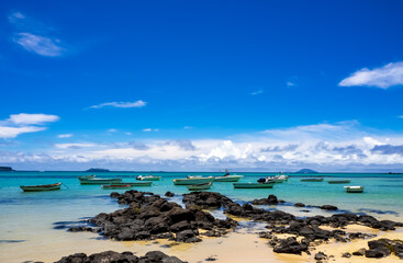 tranquil beach in Mauritius 