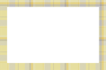 Vintage frame vector. Scottish border pattern retro style. Tartan plaid ornament.