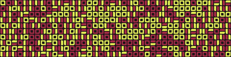 Abstract Geometric Pattern generative computational art illustration