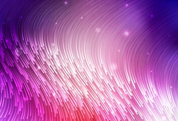 Light Pink, Red vector texture with curved lines.