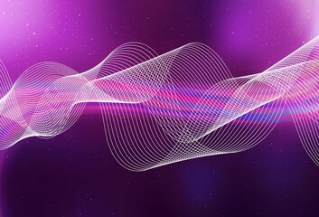 Light Pink vector blurred bright template.