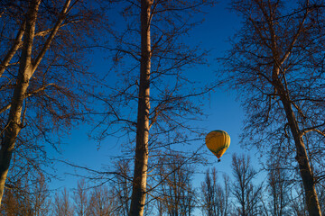 balon baloniarstwo latanie niebo niebieskie