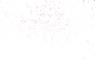 Light Pink, Yellow vector backdrop with artificial intelligence data.
