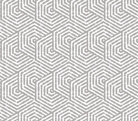 Abstract geometric pattern with stripes, lines. Seamless vector background. White and gray ornament. Simple lattice graphic design.