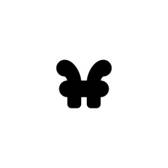 Pi number flat icon. Logo design element