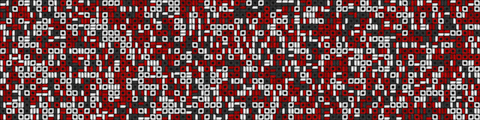 Abstract Geometric Pattern generative computational art illustration