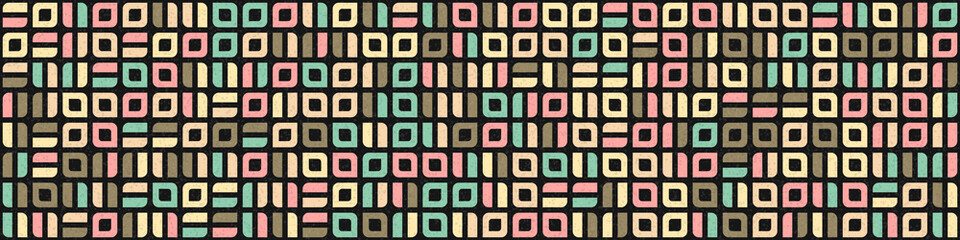 Abstract Geometric Pattern generative computational art illustration