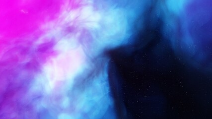 Space background with nebula and stars, nebula in deep space, abstract colorful background 3d render
