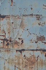 Old rusty painted metal texture background 