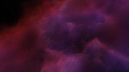 Space background with nebula and stars, nebula in deep space, abstract colorful background 3d render
