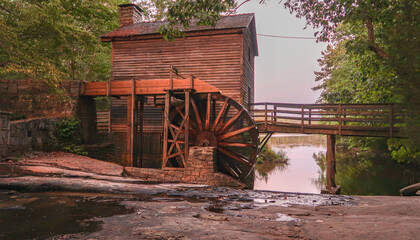 Grist Mill On A Lake