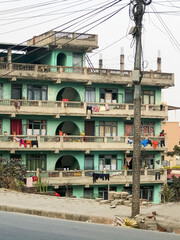 green building in the city