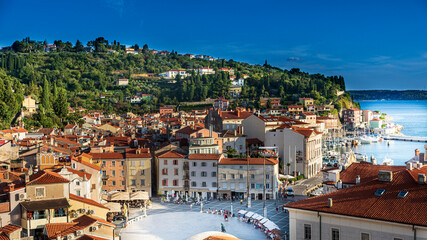 Obraz premium Picturesque old town Piran, Slovenia