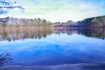 Lake With Tree In The Background