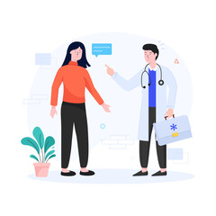 
Flat illustration design of appointment 

