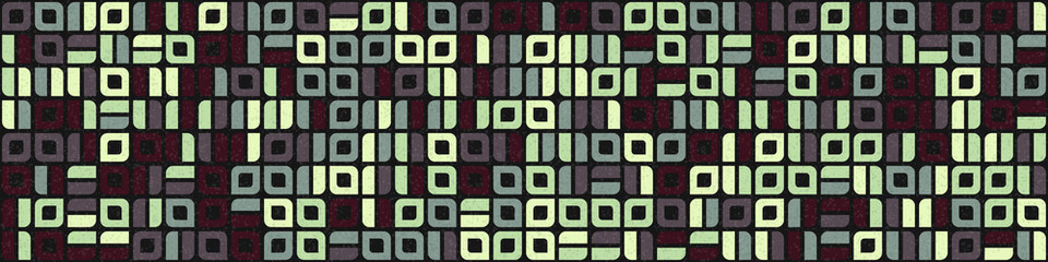 Abstract Geometric Pattern generative computational art illustration