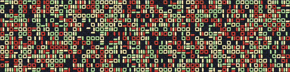 Abstract Geometric Pattern generative computational art illustration