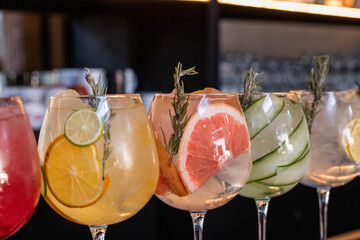 Gin tonico de sabores