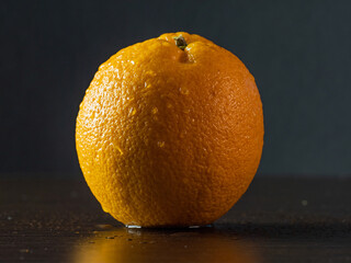 orange on black background