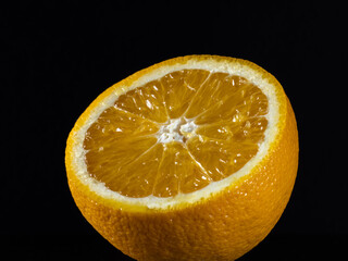 orange on black background