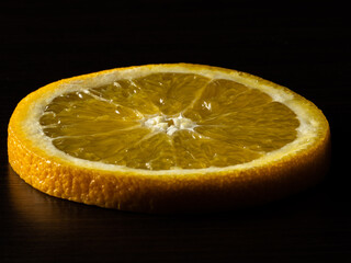 orange on black background