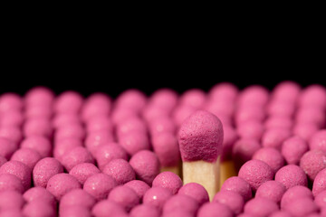 One bid match over other regular matches. Concept of leadership, boss to rule them all