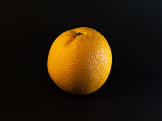 orange on black background