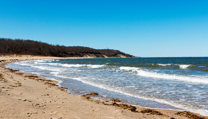 Sunken Meadow State Park beach looking torward the bluffs