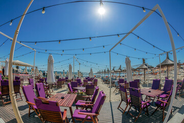Fototapeta premium View with Mamaia beach, Romania