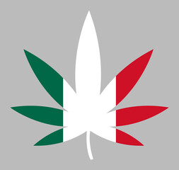 Mexican marijuana icon. Illustration style is a flat iconic symbol. Simple Mexican marijuana vector illustration.