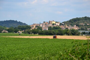 Fototapeta na wymiar Landscape, agriculture, France