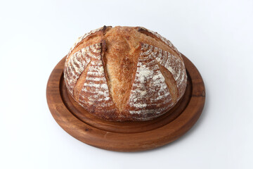 パン ド カンパーニュ フランスのパン 白背景