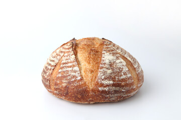 パン ド カンパーニュ フランスのパン 白背景