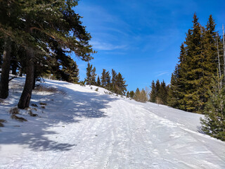 Winter view of Vitosha Mountain, Bulgaria