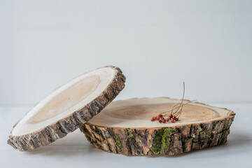 willow wood log slice zero waste natural wedding table setting food serving slab tray with bark...